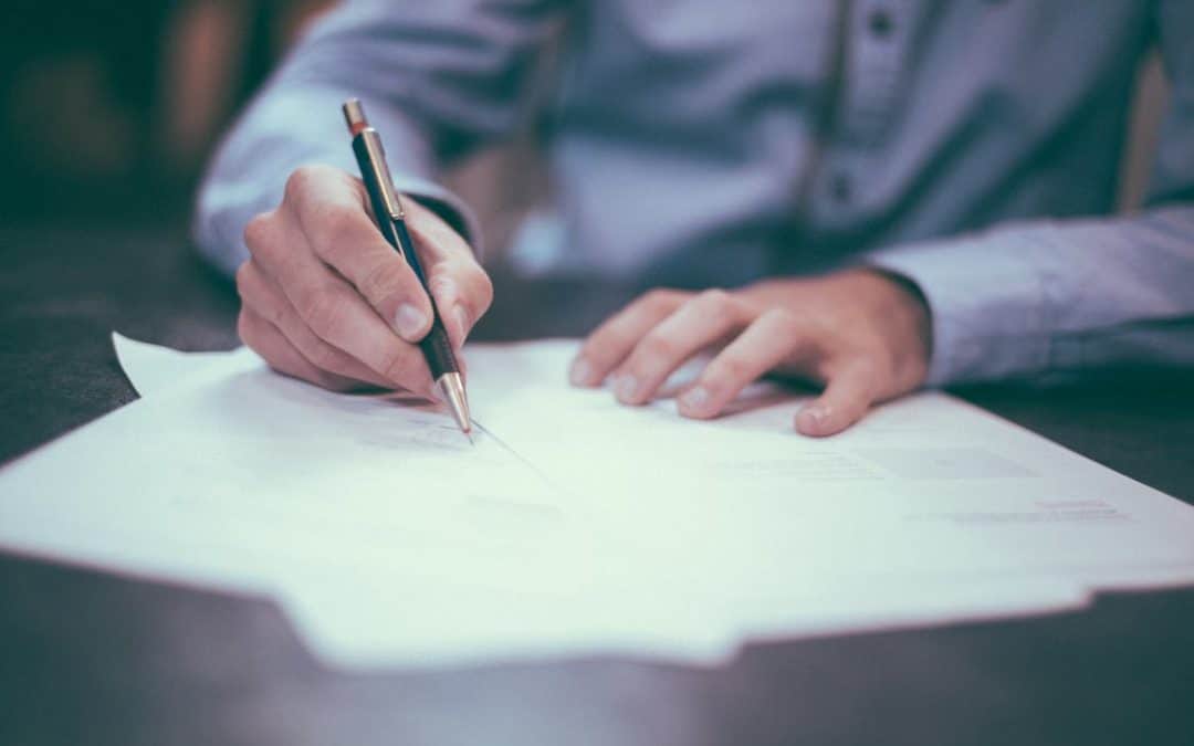 Signing paperwork